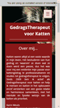 Mobile Screenshot of kattengedragstherapeut.be